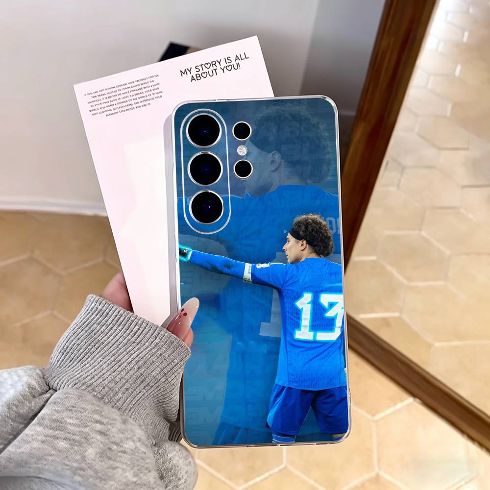 Чехол для телефона G-Guillermo Ochoa для Samsung S25, S24, S21, S22, S23, S30, Ultra, S20, Plus, Fe, Note, 10, 9, 5G Прозрачный чехол