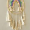 1pc Bohemian Souvenirs Hand-woven Tassel Rainbow Tapestries Simple Homestay Home Living Room Wall Hangers Cotton Thread Gift