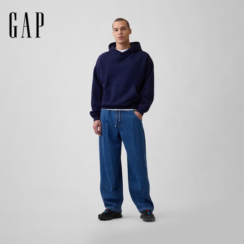 Gap Мужские джинсы свободного кроя с кулиской и широкими штанинами