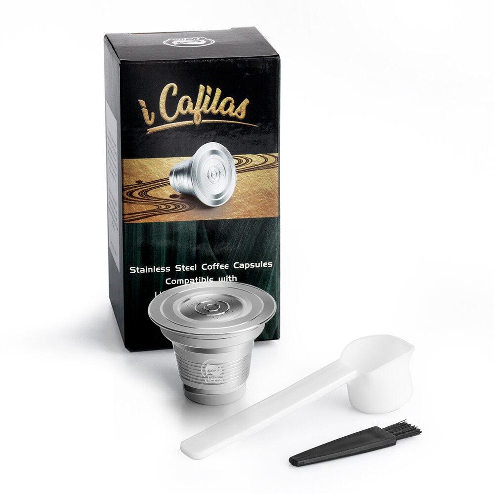 i Cafilas [HR-110] Многоразовые кофейные капсулы, многоразовый фильтр Café для кофемашины Nespresso LoR Barista Phillips Machine Crema