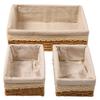 Handwoven Storage Basket Straw Storage Bin Decorative Basket Organizer for Desktop Living Room