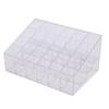 Clear Acrylic 24 Grid Makeup Organizer Storage Box Lipstick Nail Polish Display Stand Holder Cosmetic Jewelry Organizer Box Case