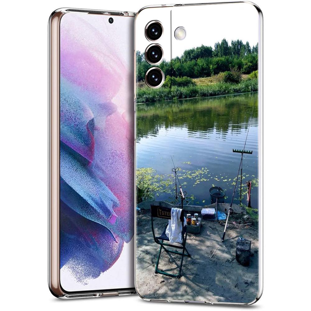 fishing Phone Case For Samsung Galaxy S24 Ultra S23 FE S22 S20 S21 5G S10 S9 Plus S10E S8 Soft Silicone Clear Cover