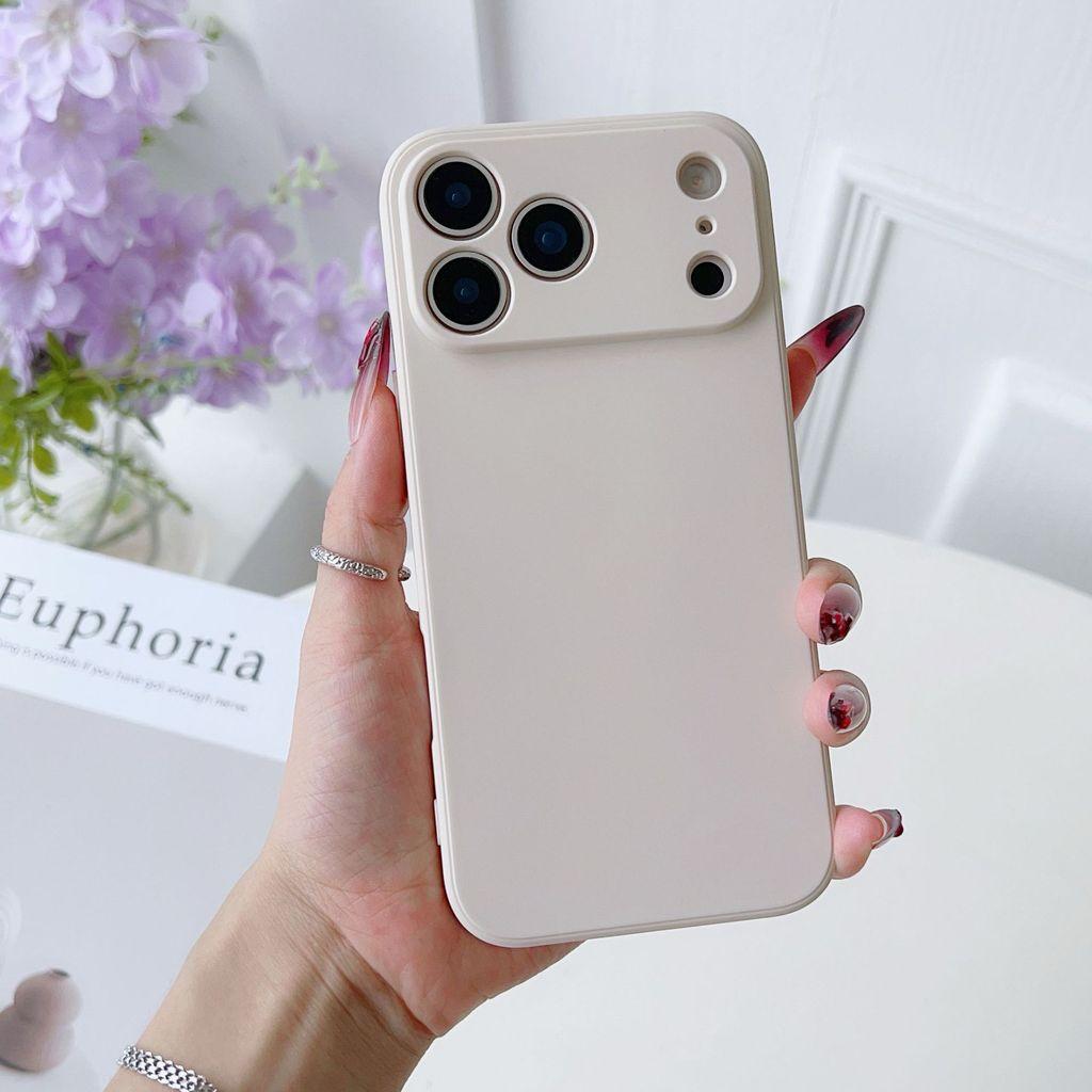 Подходит для iPhone 17 Promax, полный ассортимент, чехол для телефона из жидкого силикона с прямыми краями, полностью закрывающий, чехол для телефона с точными вырезами