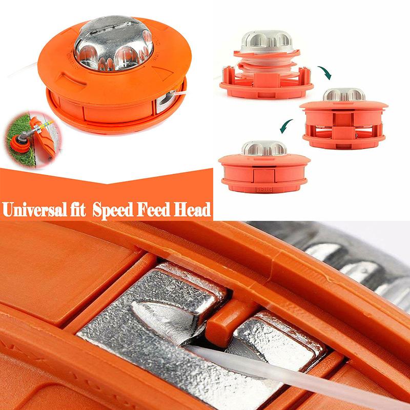 Алюминиевая нейлоновая щеточная косилка, катушка для газонокосилки, триммер для травы, 2 линии, режущая головка, триммер, детали для кустореза для травы, ZPG