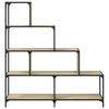 Bookshelf 4 Tiers Sonoma Oak 139x33.5x149 cm Engineered Wood