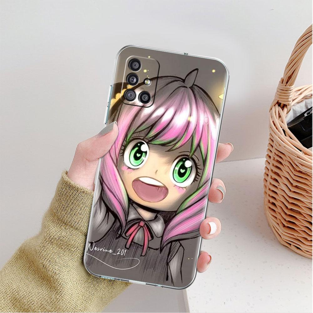 Прозрачный чехол с изображением аниме SPY X FAMILY для Samsung Galaxy A52 A12 A51 A32 A21s A71 A32 A22 A50 A70 A31 A72 5G