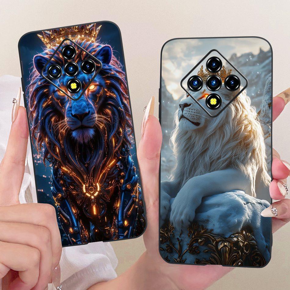 For Infinix Zero 8 8i X687 X687B Cool Dragon Tiger Pattern Phone Case For Infinix Zero8 Zero8i Black Silicone Soft Cases
