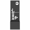 Garden Privacy Screen Canvas Black 50 x 150 cm