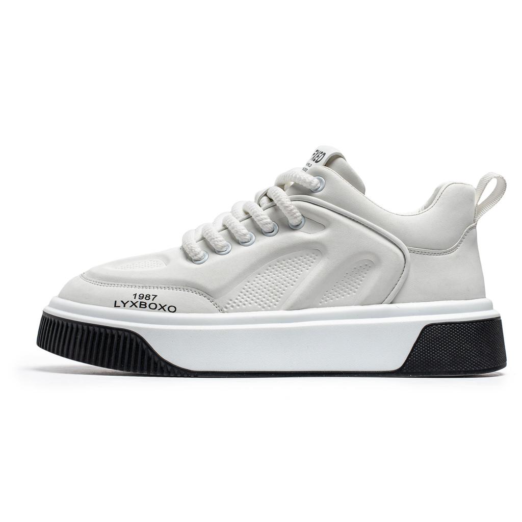 Корейская версия трендовой обуви для скейтбординга, мужская обувь, весенне-осенняя повседневная обувь на платформе, обувь с низким верхом для скейтбординга, белая обувь, студенческая спортивная обувь для мужчин