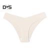 Женские стринги из хлопка с промежностью, бесшовное женское нижнее белье, женские трусики с низкой посадкой, дышащие, удобные, однотонные трусы