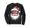 Snow Goggles Retro Santa Christmas Sweatshirt