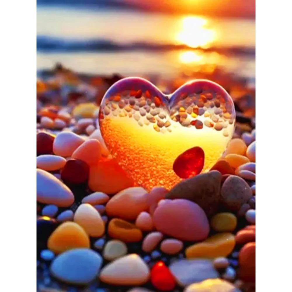 Алмазная картина Полный дрель Цветок Луна Пейзаж Круглая алмазная живопись Ручная работа Фруктовый десерт Diy Алмазная мозаика Картина Украшение дома