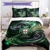 Portugal Football Printed Bedding 3 Piece Set Cozy Breathable Bed Cover Set as Housewarming Holiday Gift