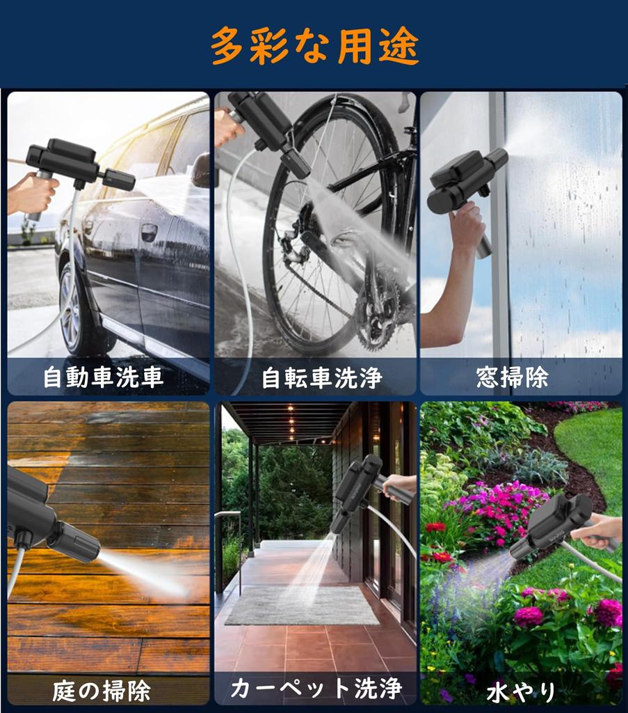 Количество воды Обновленная складная мойка высокого давления Беспроводная перезаряжаемая 5 режимов распыления Удобная мойка высокого давления Сверхлегкая портативная мойка высокого давления