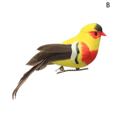Искусственная птица Oriole Украшение Искусственное перо Птица Ремесло Украшение Имитация Маленькая Птица Уличное Садовое Украшение