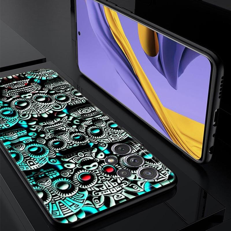 Винтажная картина-тотем Чехол для телефона для Samsung Galaxy A55 A35 A17 A07 A15 A13 A25 A51 A71 A72 A73 A32 A52 A52S A41 Мягкий TPU Чехол