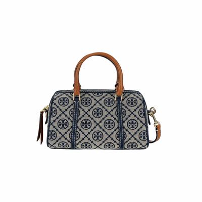 Женская сумка-ведро с принтом классического логотипа T Monogram, сумка через плечо, темно-синяя 170417-405