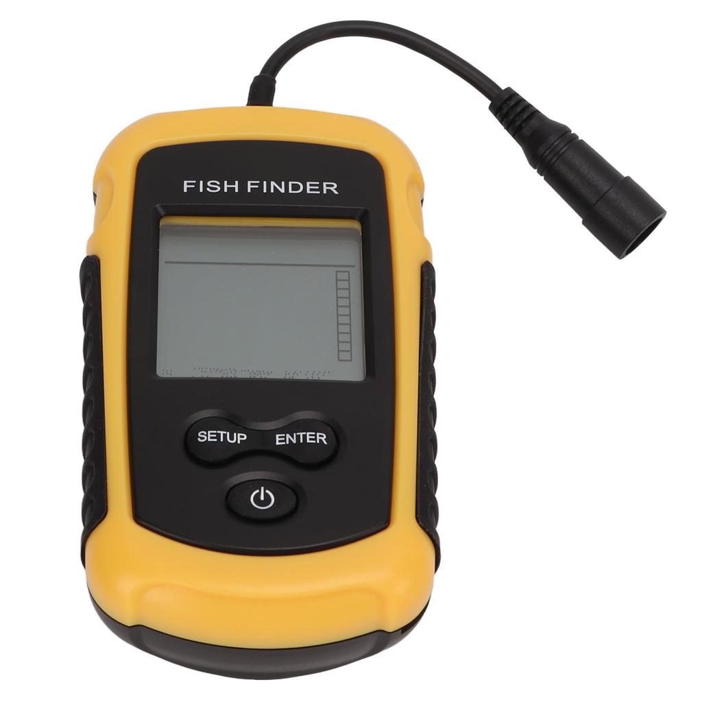 Wired Fish Finder ABS Portable Sonar Intelligent Underwater Fishfinder with Probe for River Fishing