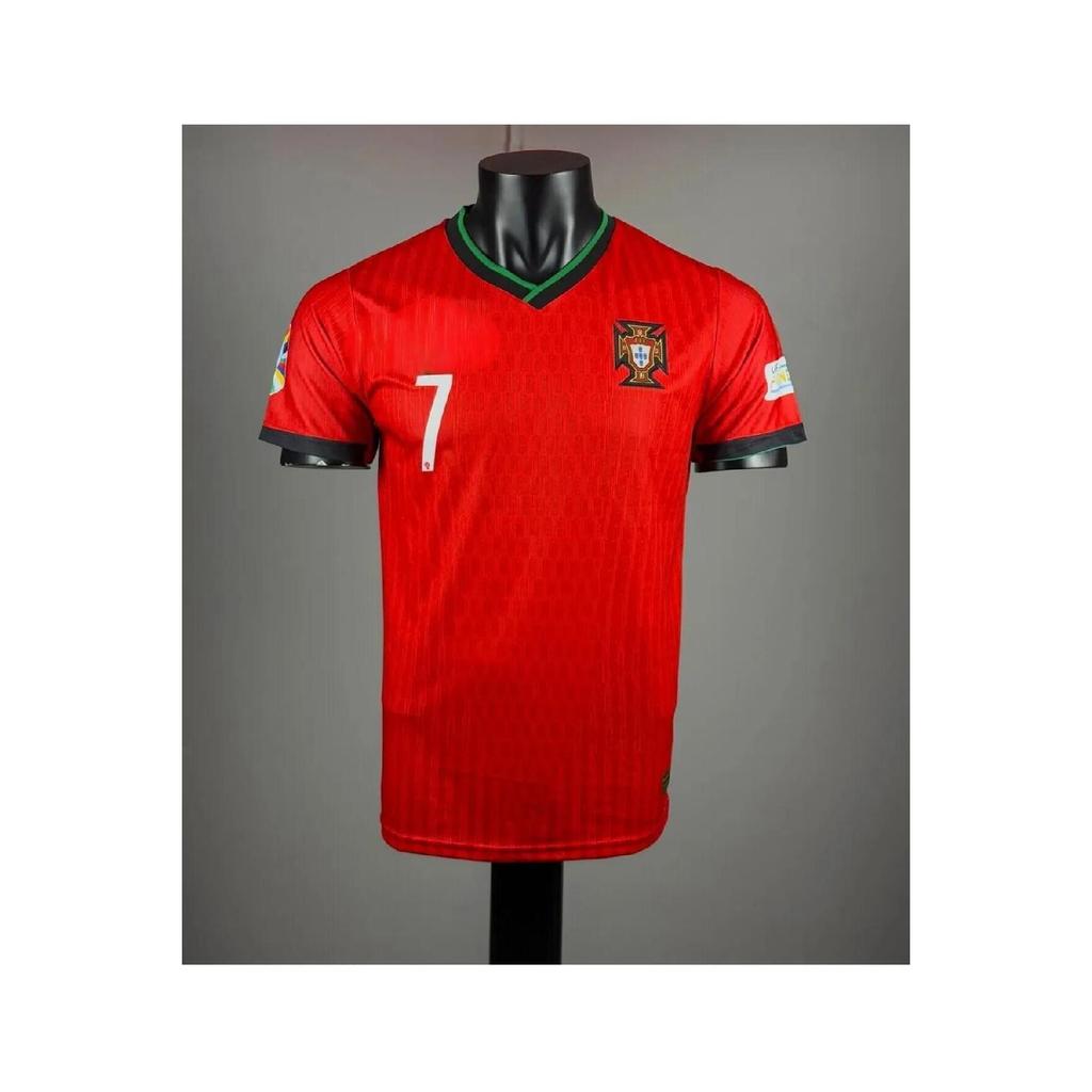 Portugal Yeniz Season Ronaldo Short Sleeve Jersey Polyester Fabric Halisaha Jersey