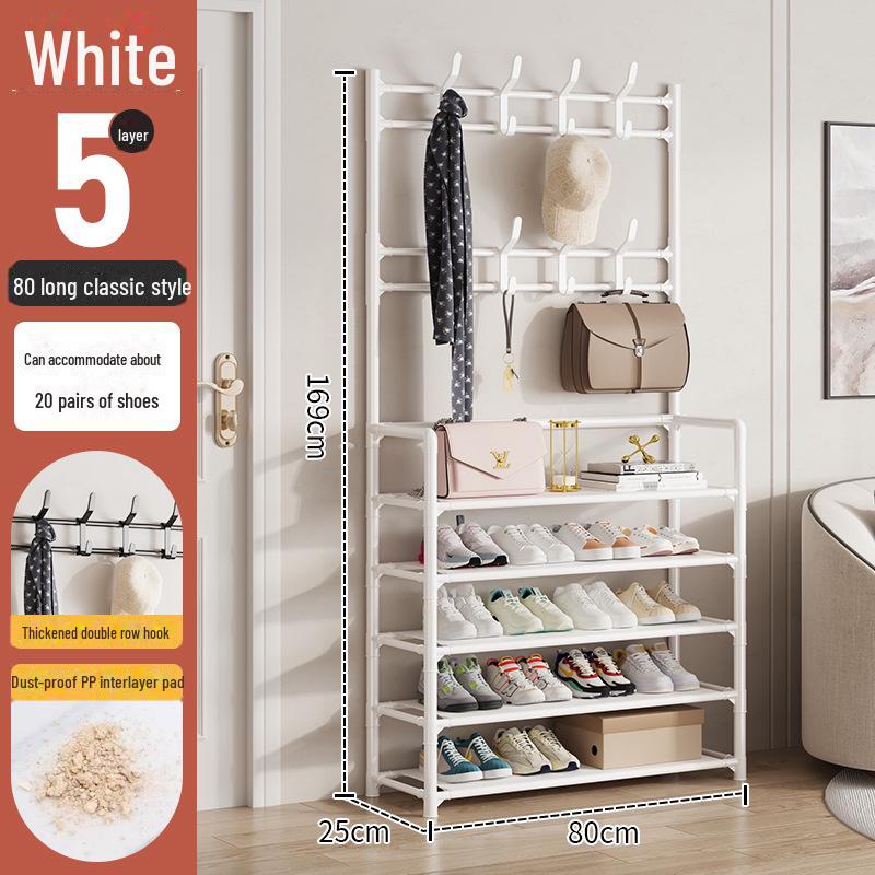 Shoe & Hat Rack: Multi-Layer, Space-Saving, Folding, Simple Dormitory Storage Solution