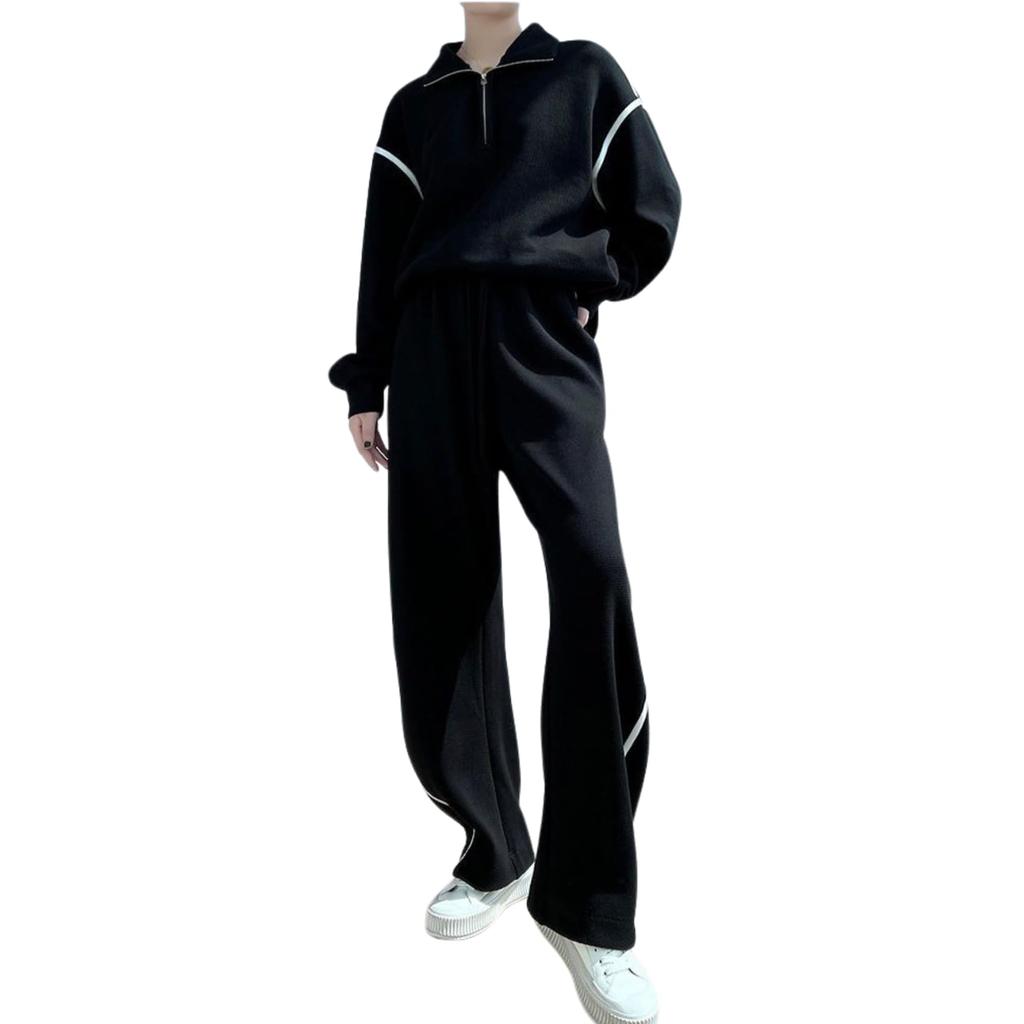 Домашняя одежда Стильная и свободная Идеально для и Стильная и простая толстовка-пуловер Женский комплект G-tiamo, Милый, По фигуре, Домашняя одежда, Спорт, Фитнес. (Дж. П.,