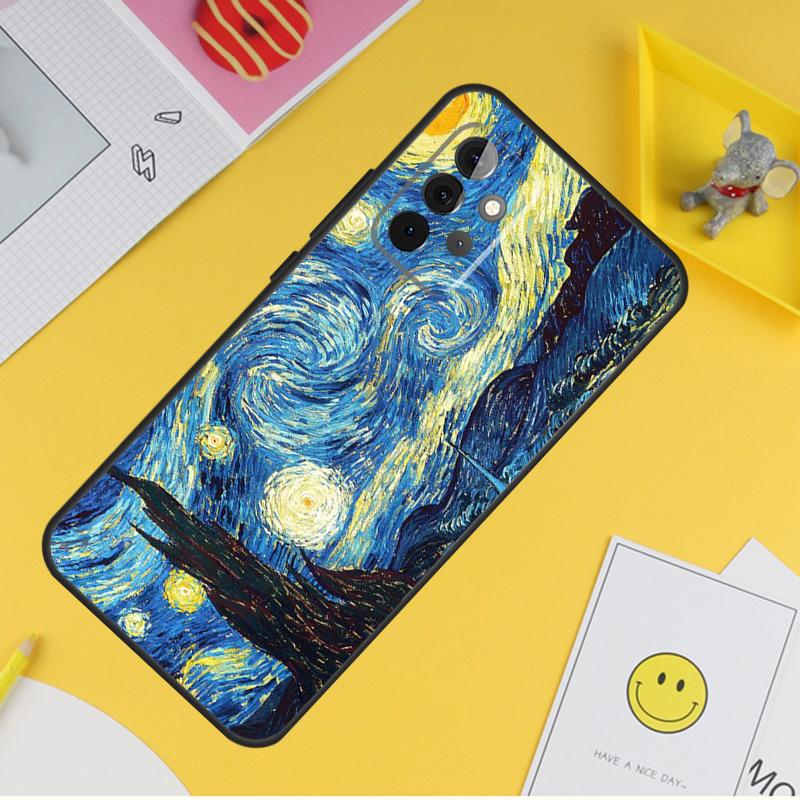Van Gogh Starry Night Case For Samsung Galaxy A54 A34 A14 A13 A33 A53 A12 A32 A52 A71 A51 A15 A25 A35 A55 Cover