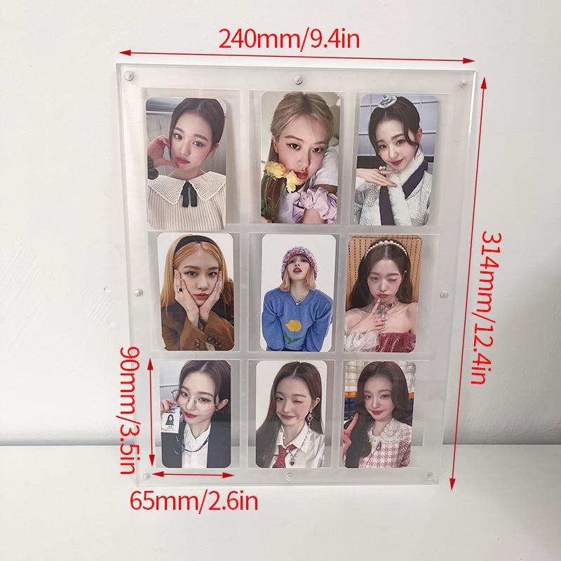 Акриловая подставка для фотокарточек K-pop Рамка для фото Акриловая комнатная настольная аксессуар для фотокарточек Фоторамки Рамка для картин