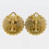 CHANEL COCO Mark Earring vintage black Plated Gold 28.5g Women Used