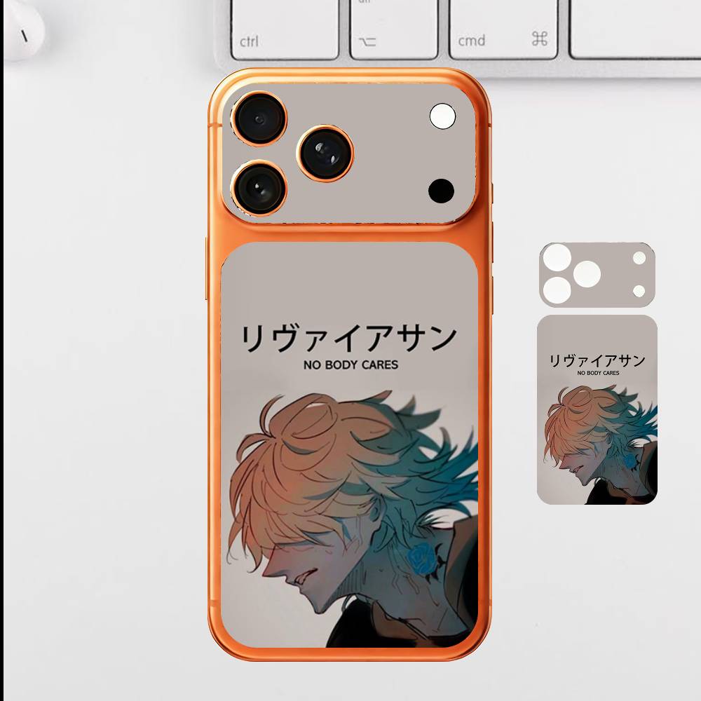 Милая однотонная наклейка-скин M-Michael Kaiser для iPhone17 Pro Max, задняя пленка, чехол-обертка, защита от царапин, прочная наклейка