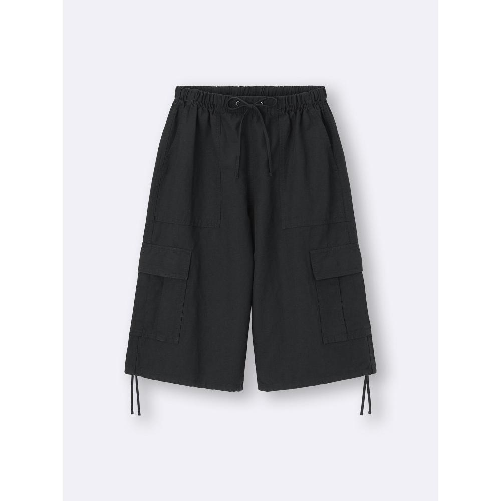 GU by Uniqlo Шорты-карго из смесовой льняной ткани