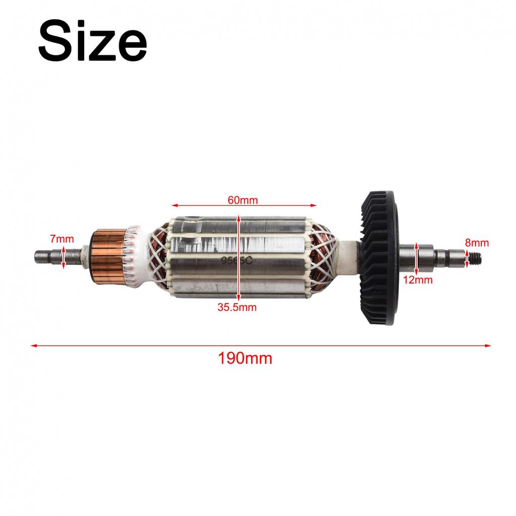 Ротор якоря AC220V-240V для угловой шлифовальной машины 9565C 9565CV 9565CVR 9565PC 9565PCV