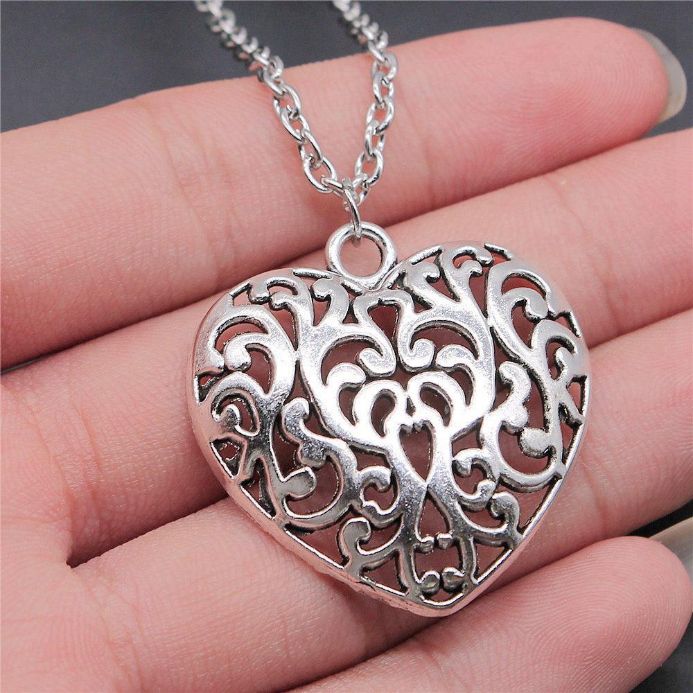 Любовь Сердце Мир 45 см или 70 см Длинная Цепочка Ожерелье Женские Украшения Юбилей Новые Находки и Компоненты