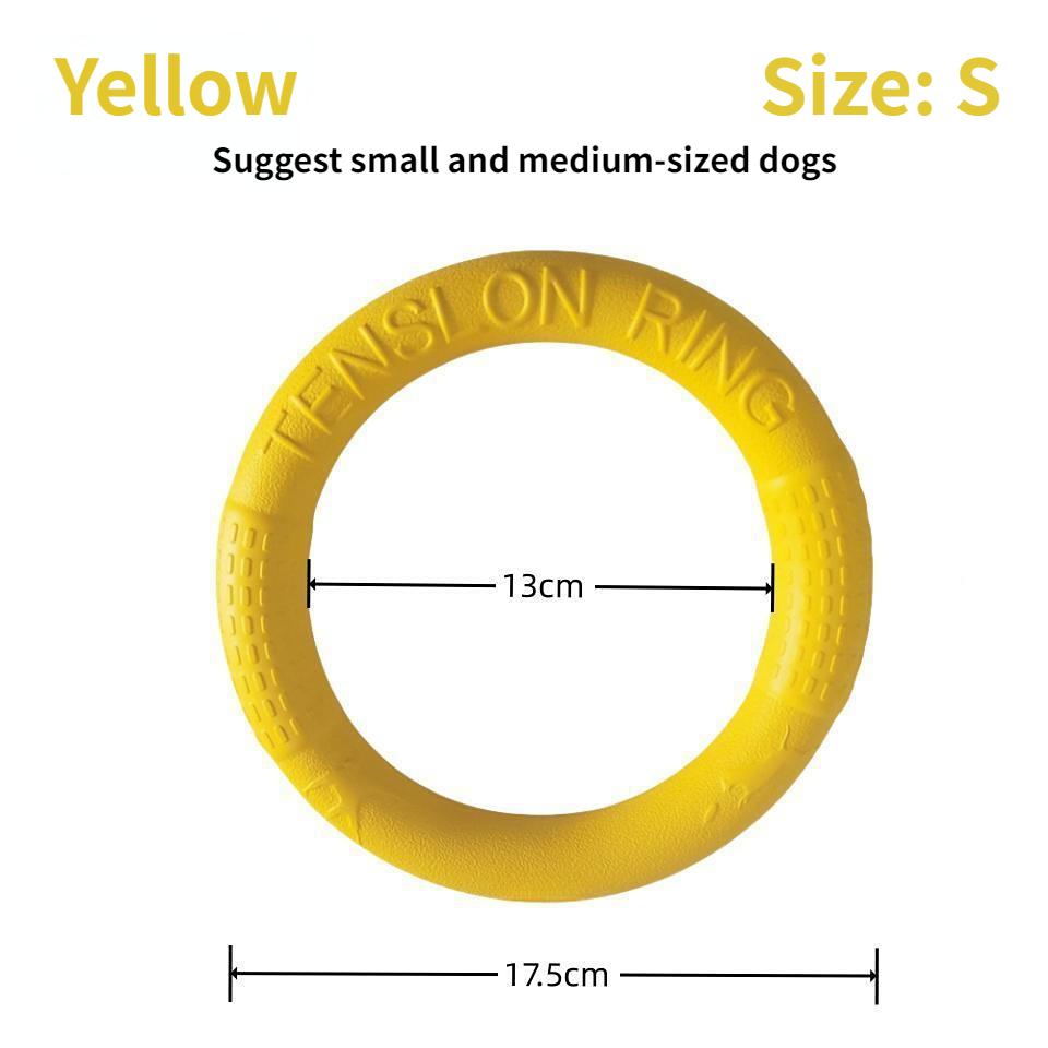 Круглые кольца Игрушки для собак Анти-укус Летающие Плавающие Тренировочное кольцо Игрушки-пуллеры ЕВА Интерактивная жевательная игрушка для маленьких и средних собак