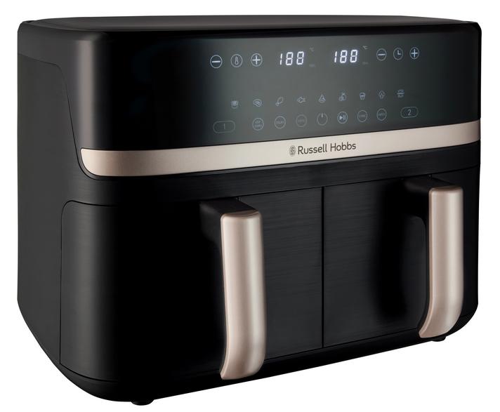 RUSSELL HOBBS Satis Fry DualBasket Air Fryer, 27680-56, Black