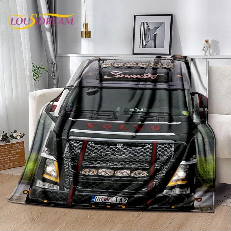 HD Volvo Truck Lorry 3D Печать Мягкие фланелевые одеяла, Пледы Удобные одеяла для пикников, кроватей, диванов, дома, спальни, подарки