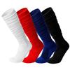 Scrunch Football Socks Stretchy Knee High Sports Socks Extra Long Padded Athletic Socks for Men Women