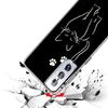 Cat Footprint Funny Paw Cute Phone Case For Samsung Galaxy S24 S25 Edge S26 Ultra S23 S22 S21 Plus S20 FE + Personalized Print C