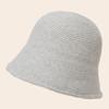 New Fall and Winter Thickened Warm Womens Bucket Hat Stylish and Comfortable Fisherman Hat Windproof Cold-proof Solid Color Hat
