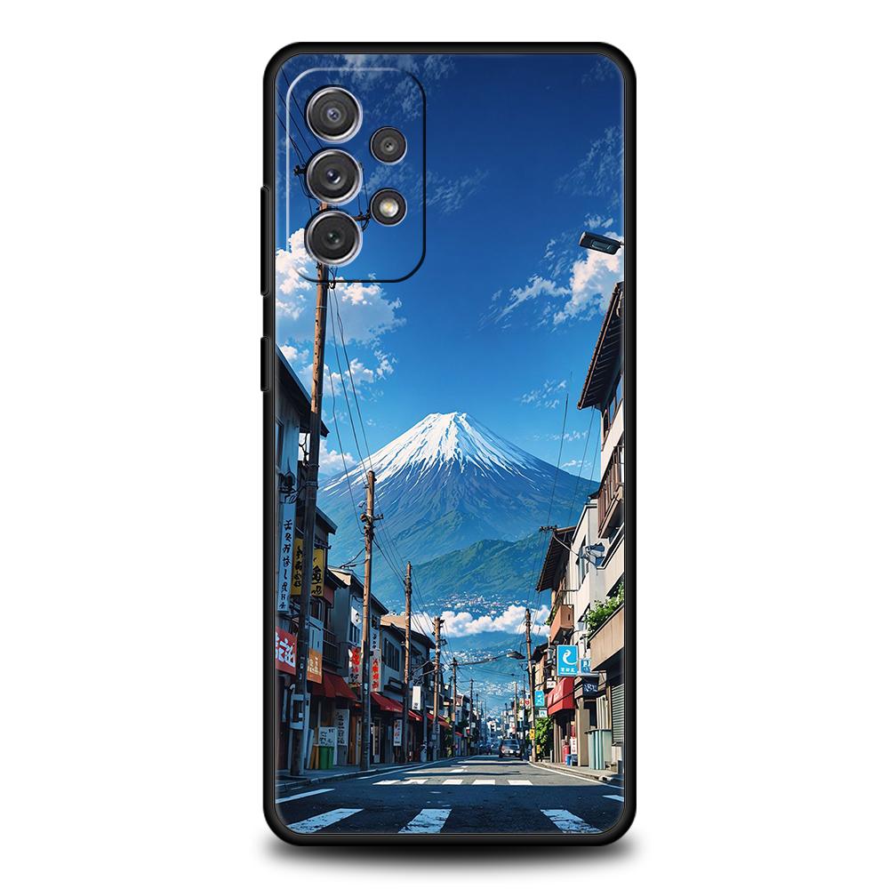 Чехол для Samsung A15 A13 A35 A55 A51 A71 A41 A31 A21S A03S A05 A17 A23 A25 A33 A53 A73 5G A07 4G Обложка Серия 'Пейзажи Японии'