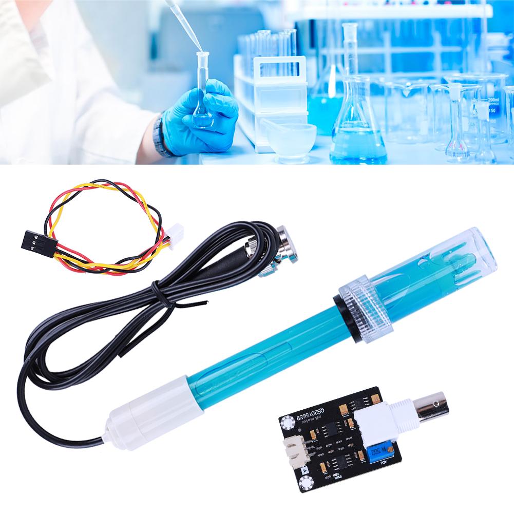 Датчик PH-электрода 0-14 PH с датчиком PH-зонд Сменный PH-зонд для лабораторного контроллера аквариума