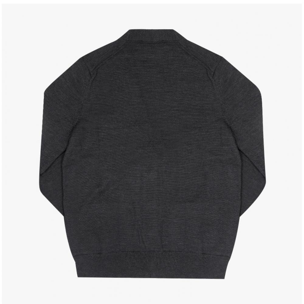Maison Kitsune Men Double Fox Head Patch V Neck Cardigan P190