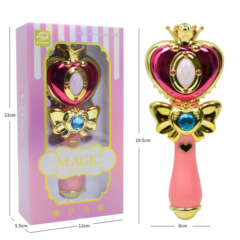 Light Sound Effects Magic Wand Girl Toy Cartoon Flash Wand Light Wand Glowing Small Toy Stall Toy