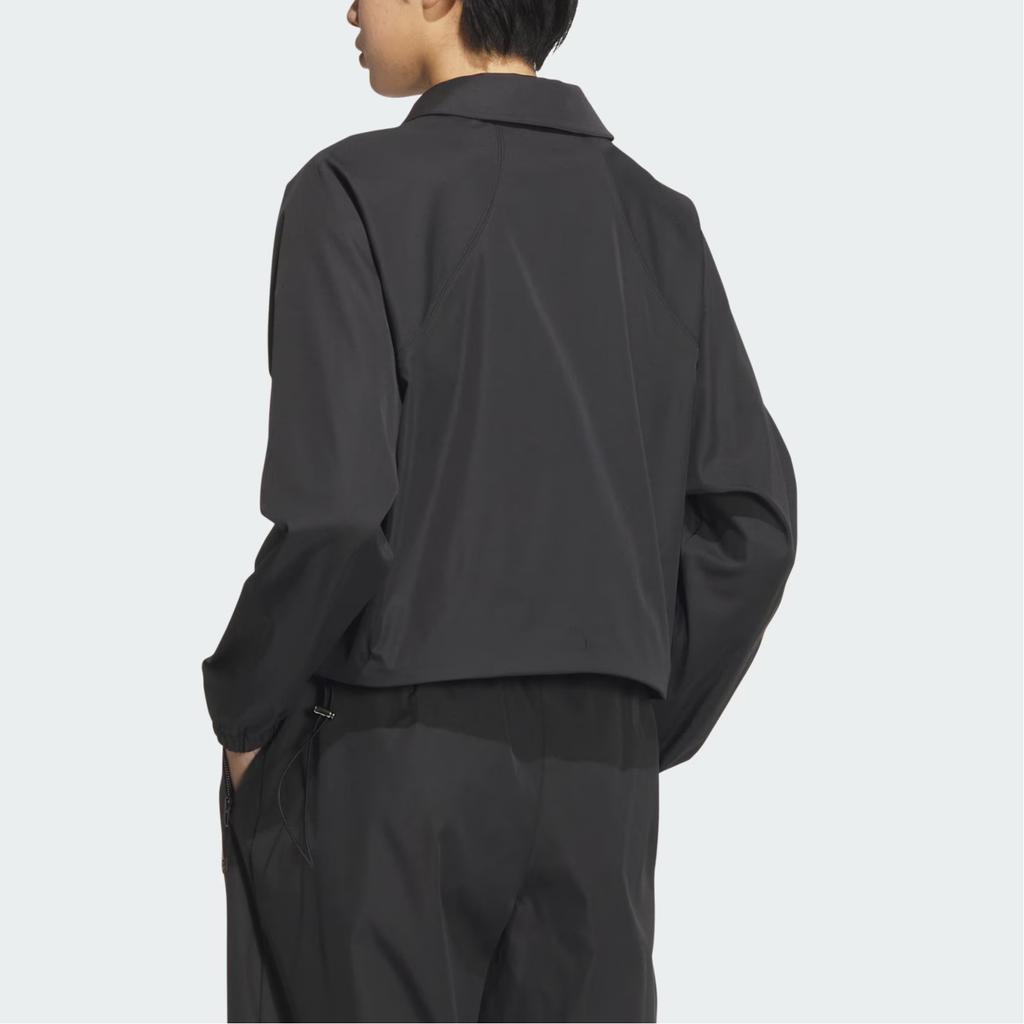 adidas Tech Premium Woven свободный крой на молнии с длинным рукавом женская куртка черная JJ1110