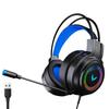 USB Gaming Headset 3.5mm Wired Headphones 7.1 Channel Stereo Surround Bass Earphone Helmet with Microphone for PC Laptop Gamer