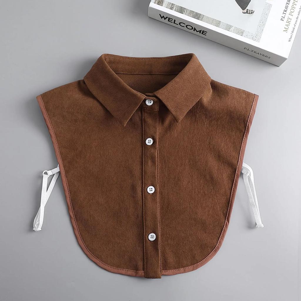 Женский воротник-стойка с отворотом, ложный воротник, свитер, фальшивый воротник, рубашка-стойка с отворотом в корейском стиле, съемный воротник, искусственный воротник