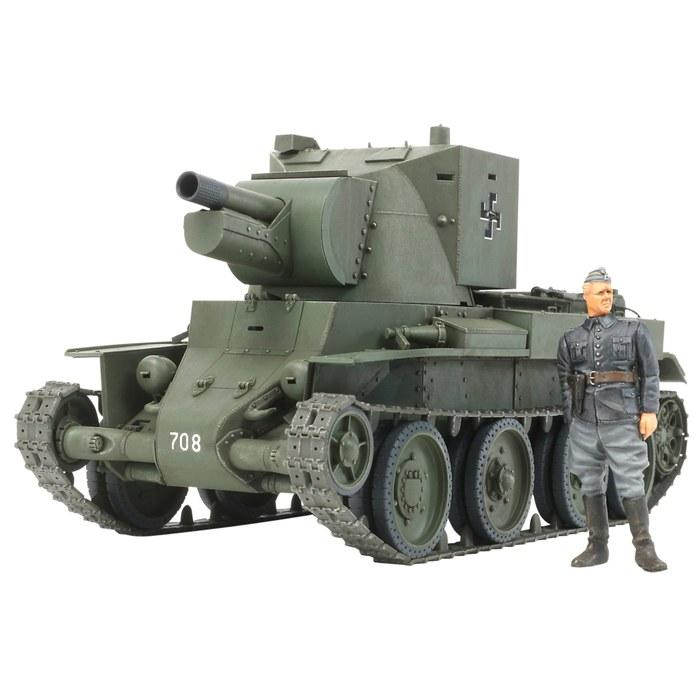 Tamiya 1/35 Military Miniature Series No.318 Finnish Army Assault Gun BT-42 Plastic Model 35318 Pre-colored Small