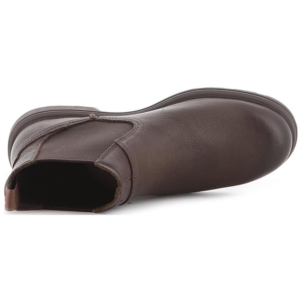 UGG Grizzly Biltmore Кожаные Модные Универсальные Короткие Ботинки Челси Мужские Ботинки Коричневый 1130794-GRZ