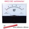 44C2 DC вольтметр 10КВ 20КВ30КВ50КВ100КВ Стрелочный высоковольтный вольтметр в комплекте с высоковольтным резистором 5Вт