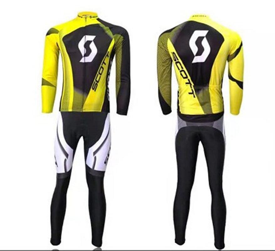 Tour de France cycling sportswear cycling suit autumn and winter long-sleeved suit road bike suit